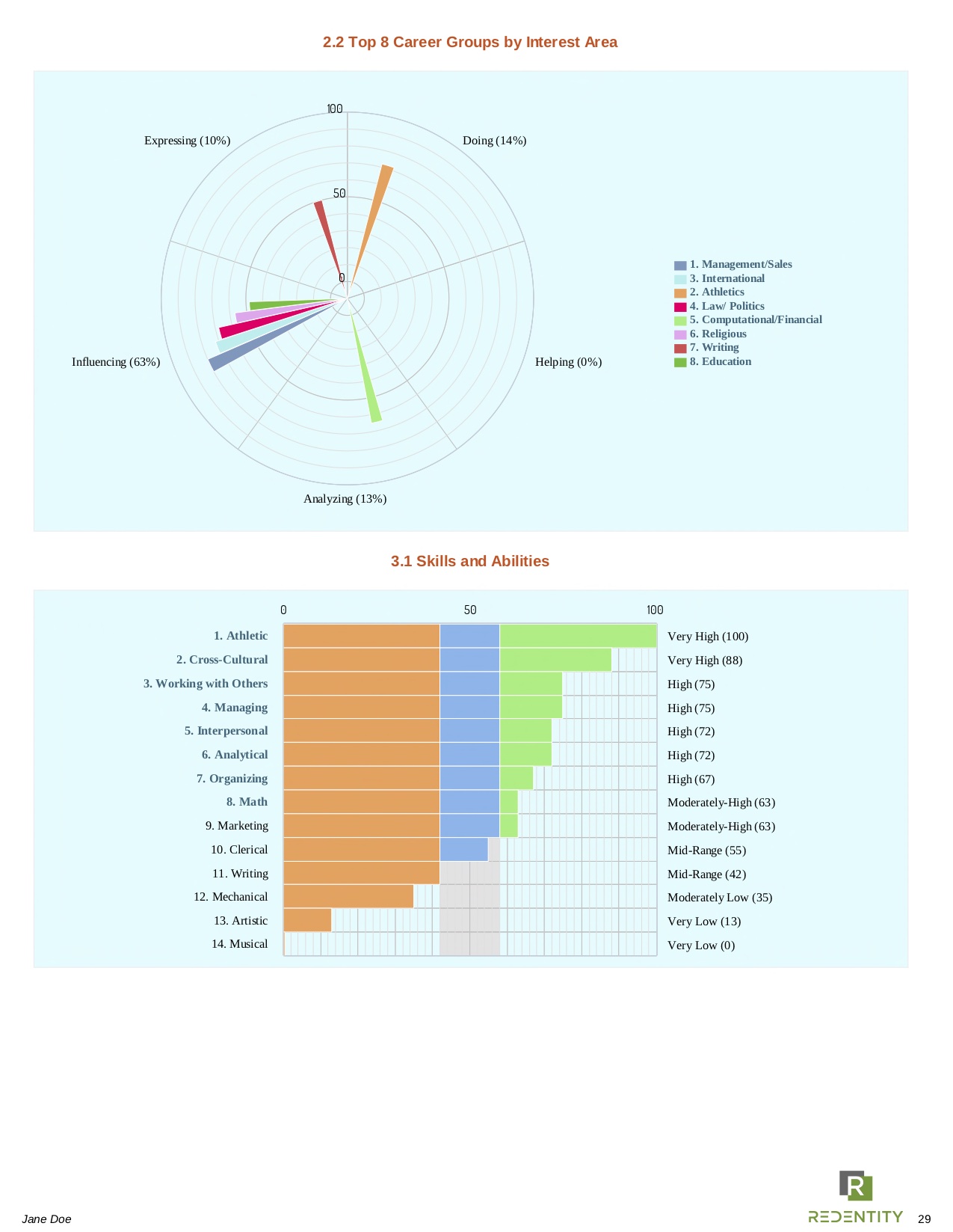 sample Career Direct report