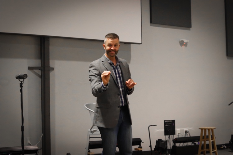 Jon Sommer teaching at a seminar